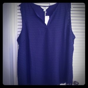 Navy Ezide top (3X) by Market & Spruce